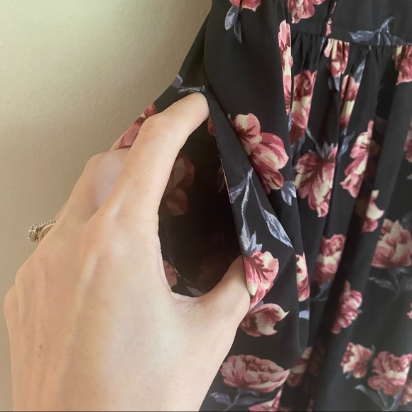 Band Of Gypsies Rose Print Floral Bustier Dress - Picture 4 of 6